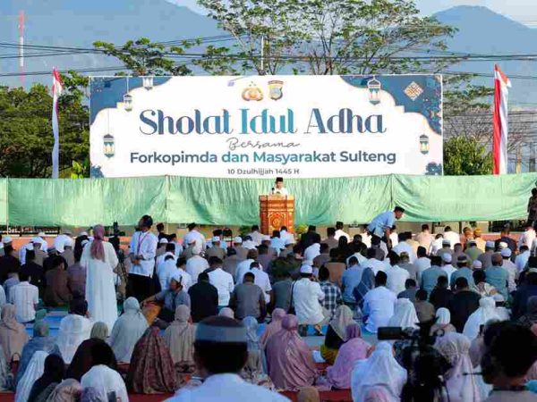 Polda Sulteng Gelar Shalat Idul Adha Bersama Unsur Forkopimda