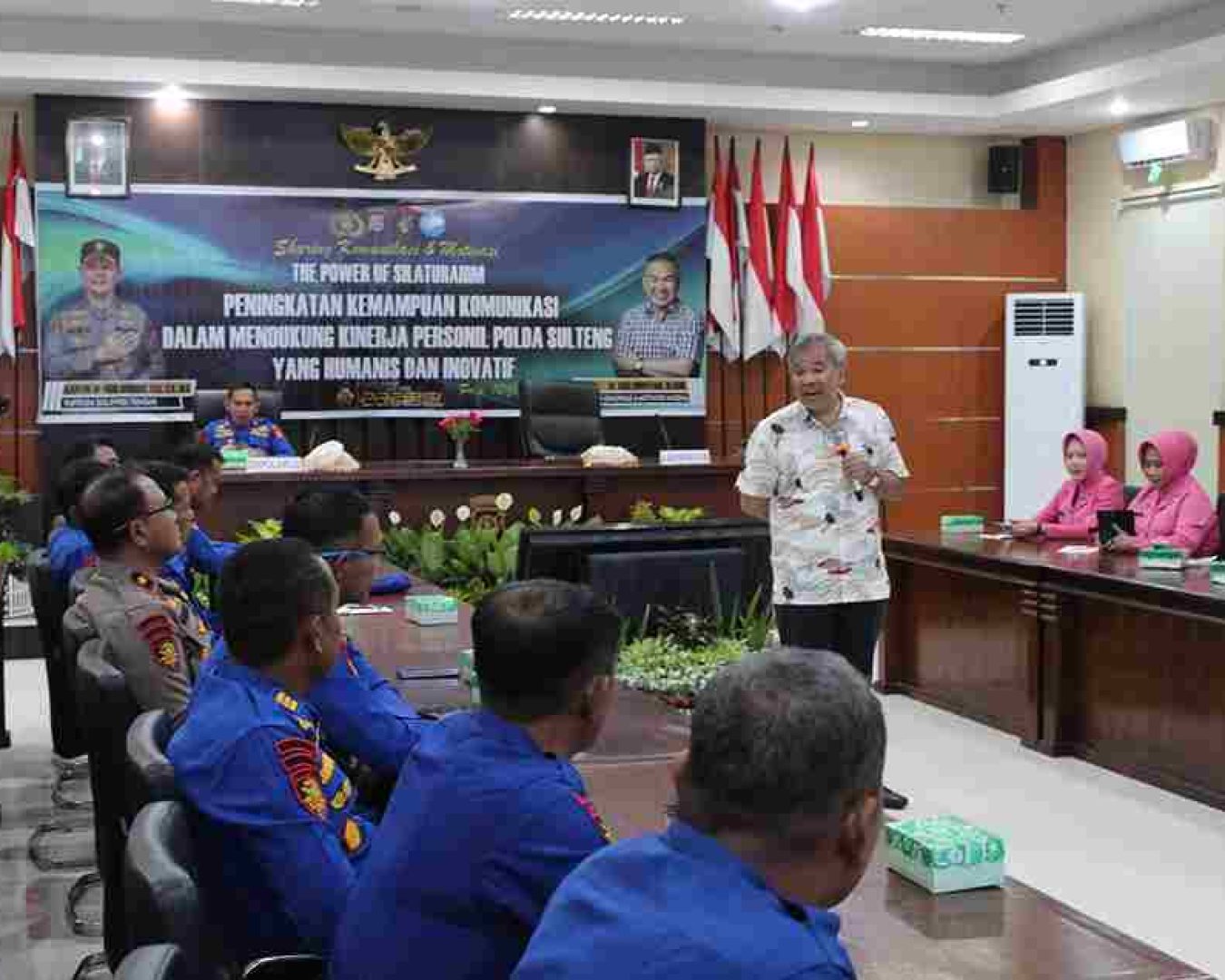 Sharing Komunikasi dan Motivasi, Polda Sulteng hadirkan Aqua Dwipayana