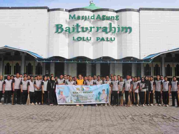 Masjid Baiturrahim dan Masjid Jami jadi sasaran Bakti Reliqi “Hari Bhayangkara ke-78” Polda Sulteng