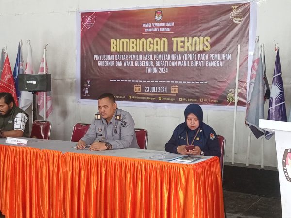 Komisi Pemilihan Umum Banggai Laksanakan Bimtek Penyusunan Daftar Pemilih Hasil Pemutahiran Data