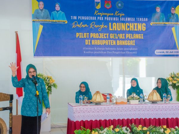 Launching Gelar Pelangi Gerakan Keluarga Indonesia di Kabupaten Banggai