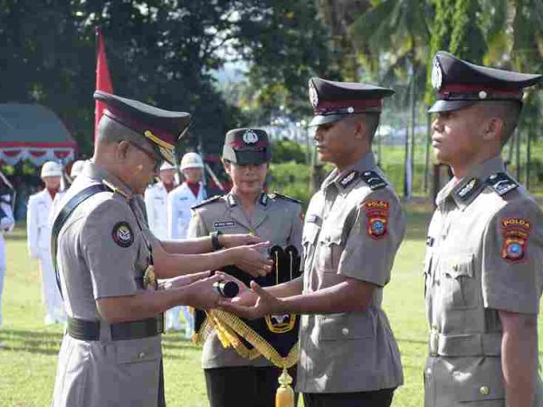 62 Siswa Diktuba Resmi Dilantik Jadi Bintara Polri di SPN Polda Sulteng