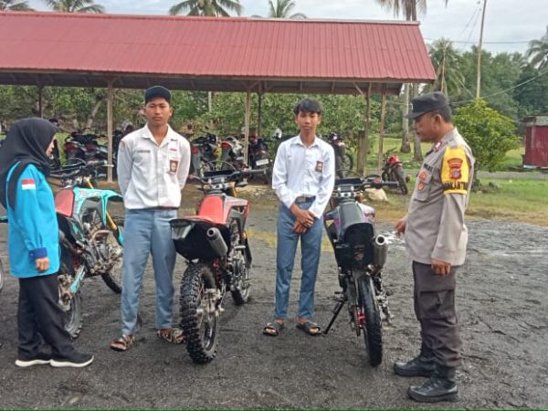Guna Optimalkan Operasi Patuh 2024, Polisi Razia Knalpot Bising Ke SMKN 2 Toili Barat