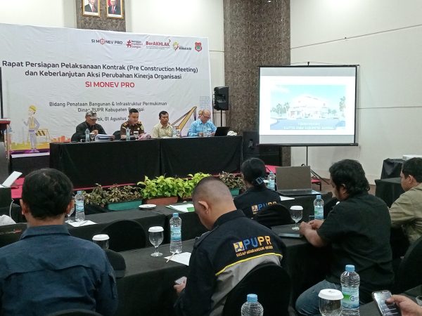 Dinas PUPR Gelar Pre Construction Meeting (PCM) Bersama PT Yeros Alam Harmoni