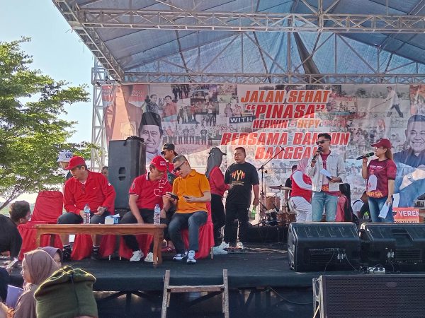 Bangun Banggai Bersama Herwin-Hepy Lakukan Pinasa Dan Jalan Sehat