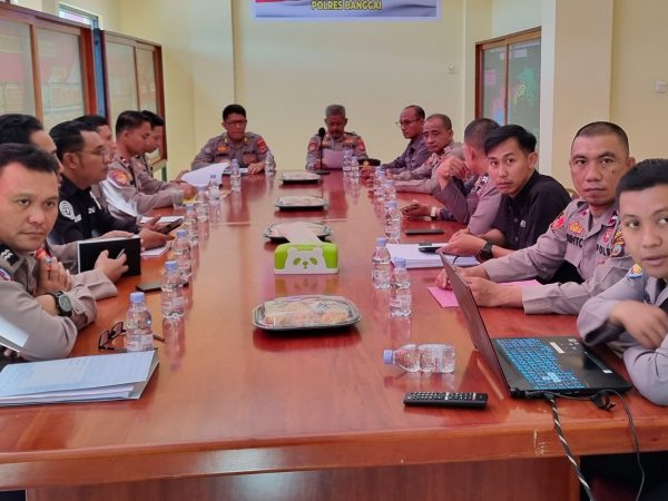 Tim Biro Rena dan Bidkeu Polda Sulteng Gelar Asistensi di Polres Banggai