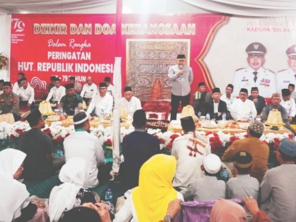 Bupati Amirudin Malam 17 Agustus Gelar Zikir Kebangsaan Doakan Bangsa Indonesia Aman Hadapi Pilkada 2024