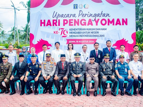 Kepala Bea Cukai Luwuk Mu’amar Khadafi Ikuti Upacara Hari Pengayoman Ke 79 Kemenkumham