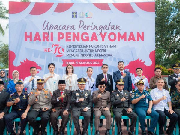 Ketua DPRD H Suprapto Ngatimin Hadir di upacara Peringatan Hari Pengayoman Menkumham Ke 79