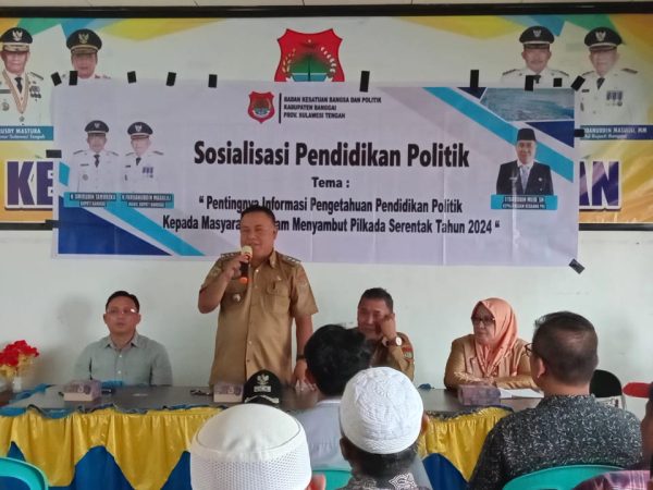 Kesbangpol Gelar Sosialisasi Pendidikan Politik Menyambut Pilkada Serentak 2024