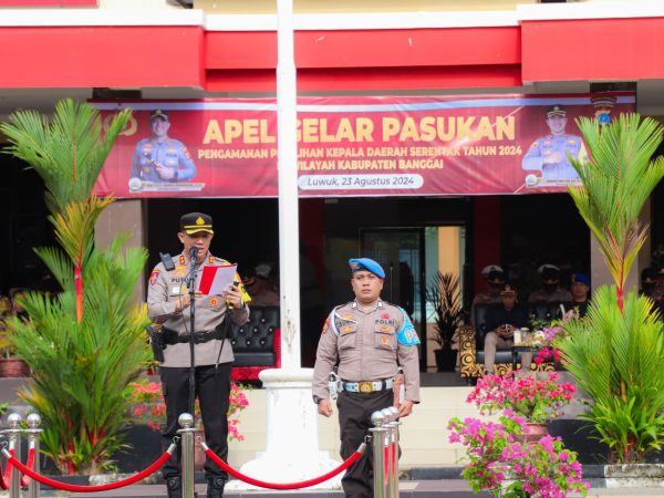 AKBP Putu Hendra Pimpin Apel Gelar Pasukan OMP Tinombala 2024 Ini Pesan Kapolres di Depan Pasukan