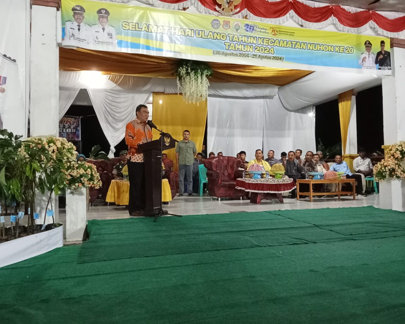 Mewakili Bupati Banggai Pj Sekda Ramli Tongko Hadir Dalam HUT Ke 20 Kecamatan Nuhon