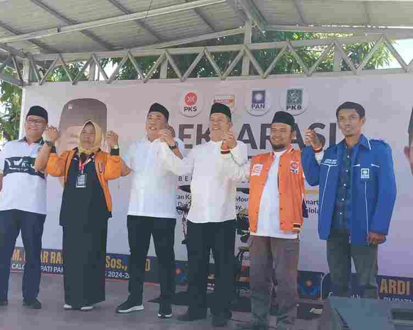 Diusung 4 Partai, Bersinar Deklarasi menuju Pilkada Parigi Moutong