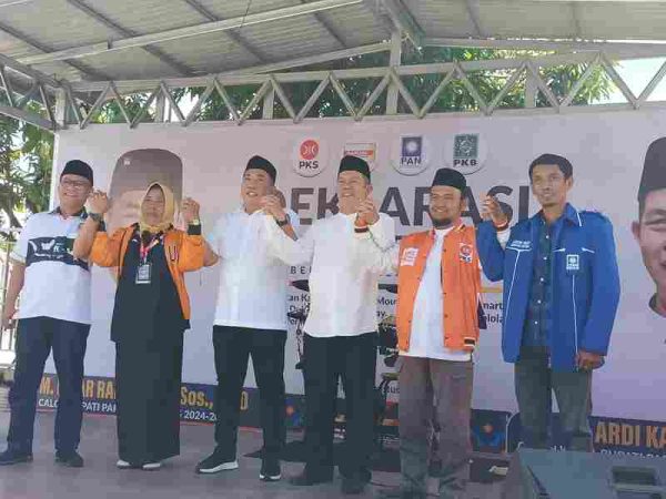 Diusung 4 Partai, Bersinar Deklarasi menuju Pilkada Parigi Moutong