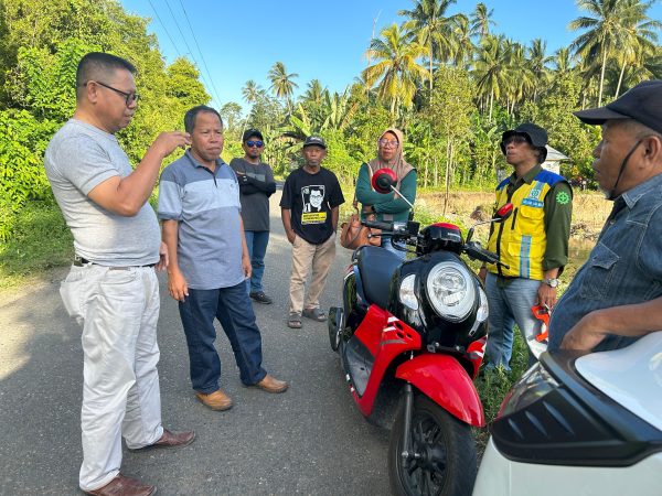 Bupati Banggai Amirudin Intruksikan Dinas PUPR Cek Lokasi Longsor Desa Padang Kacamatan Balantak