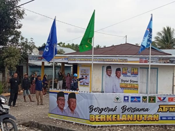 Adanya Posko Pemenangan AT- FM di Kelurahan Tolando Kecamatan Batui Dukungan Masyarakat Meningkat 70 %