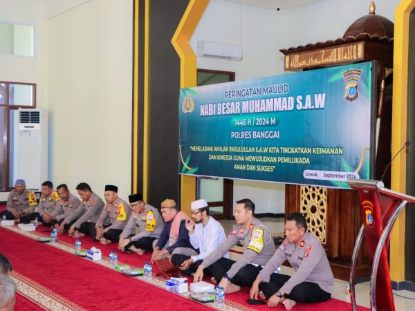 Peringati Maulid Nabi, Ini Pesan Kapolres Banggai Kepada Anggota