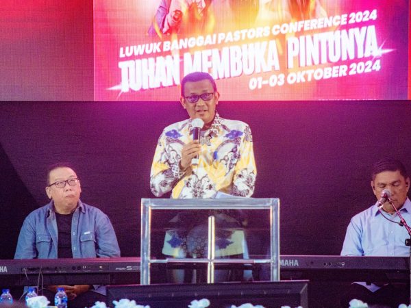 Pjs. Bupati Banggai berikan Sambutan Pada Patros Conference 2024 di Graha Pemda