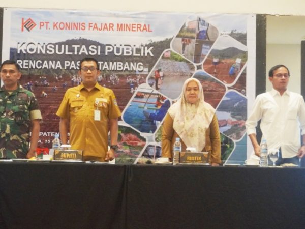 Pjs. Bupati Banggai Membuka Kegiatan Konsultasi Publik Rencana Pasca Tambang PT. Koninis Fajar Mineral Tahun 2024