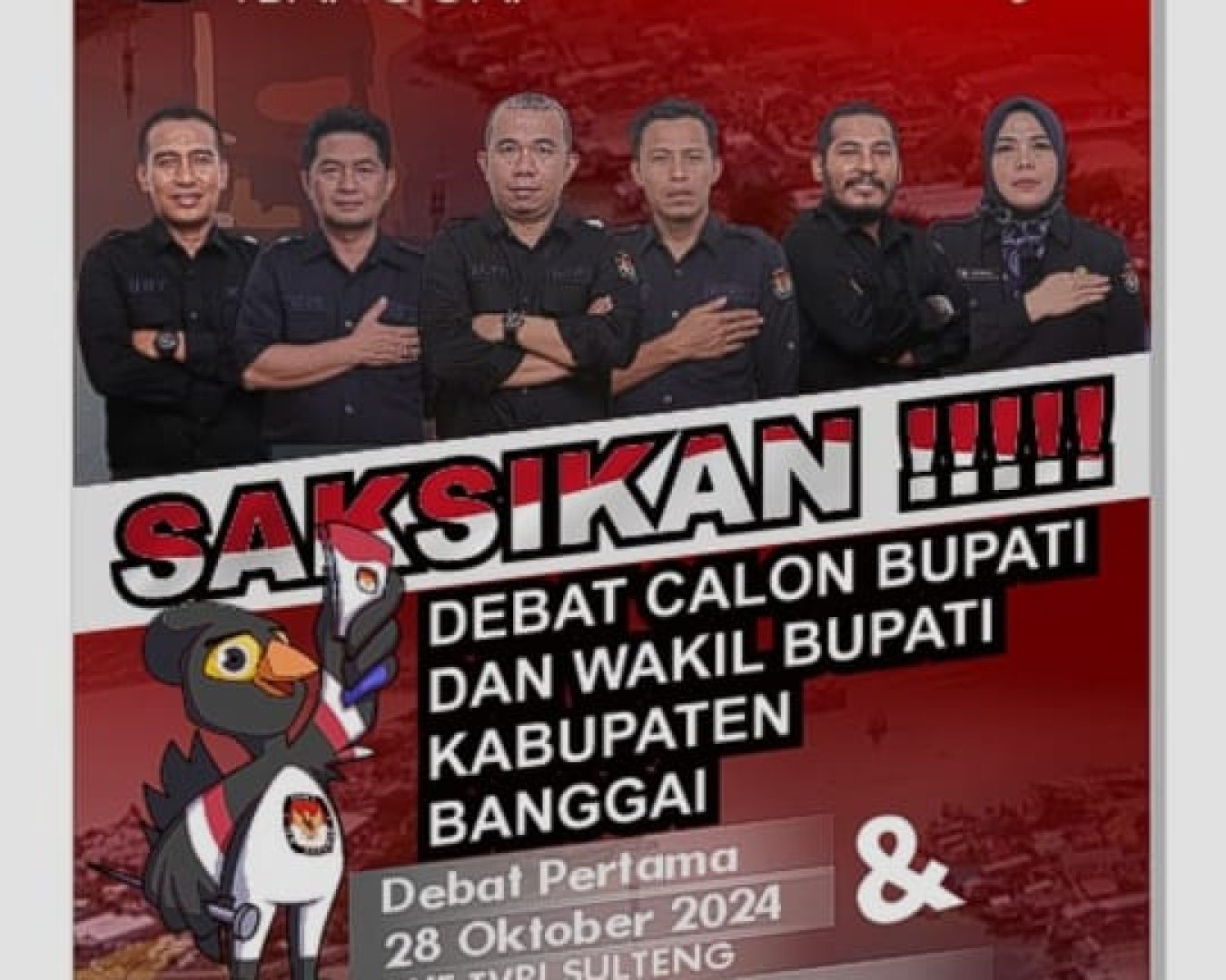 KPU Banggai Akan Gelar Debat Kandidat Paslon Bupati dan Wakil Bupati