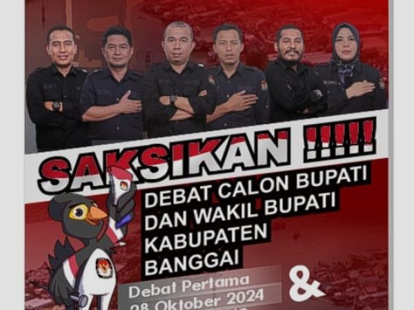 KPU Banggai Akan Gelar Debat Kandidat Paslon Bupati dan Wakil Bupati