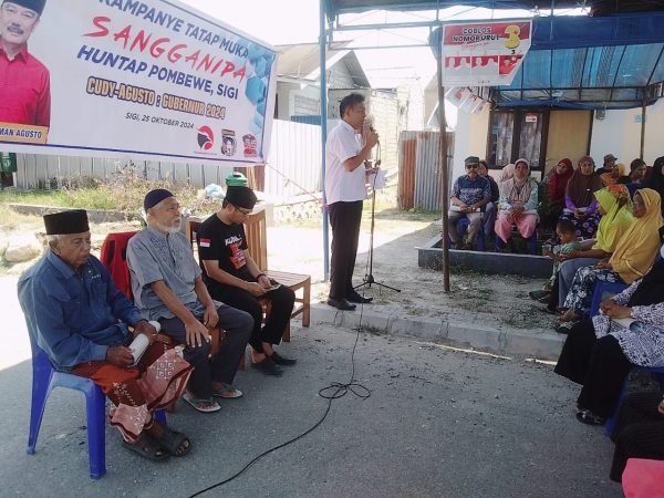 Ikrar Kesetiaan Sangganipa Menggema di HUNTAP Pombewe, Ratusan Warga Sigi Bersatu Dukung Cudy-Agusto
