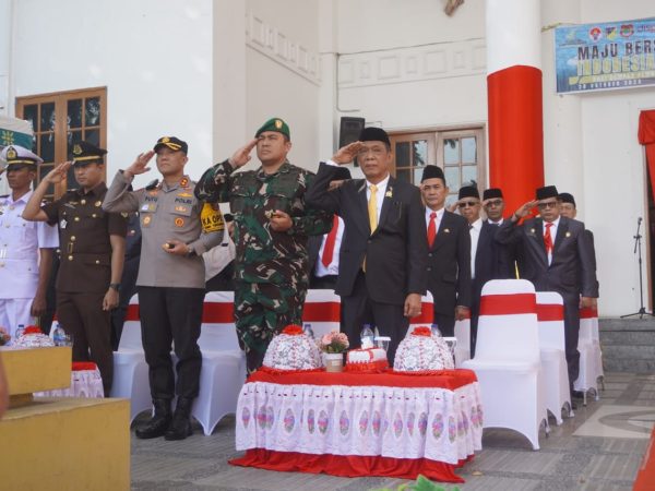 Danposal Luwuk Letda Laut Fachril Fajar Hadiri Upacara Peringatan Hari Sumpah Pemuda ke-96 di Banggai