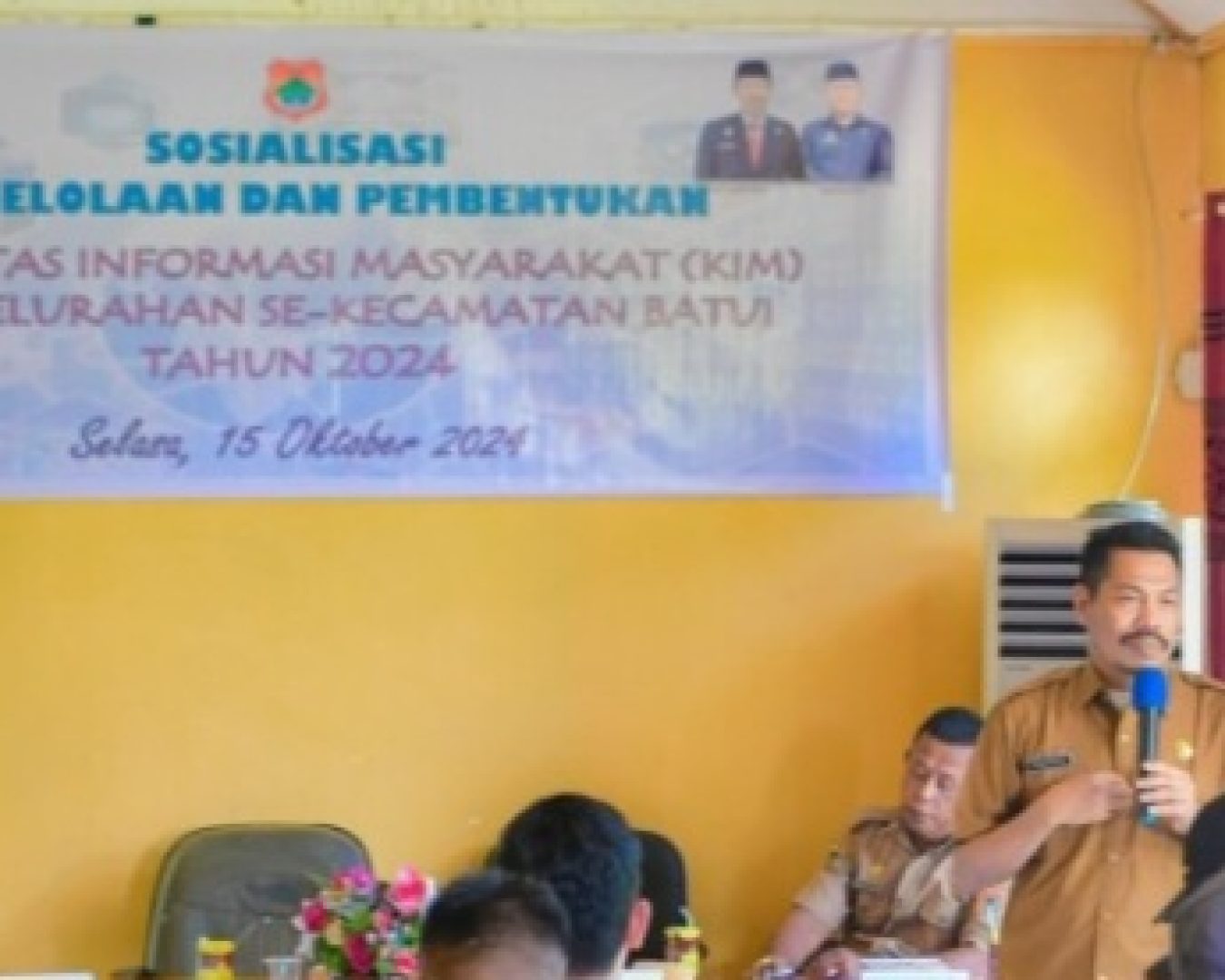 Sekertaris DKISP Rastono Sumardi Menjadi Narasumber Pada Sosialisasi Pembentukan Kelompok Informasi