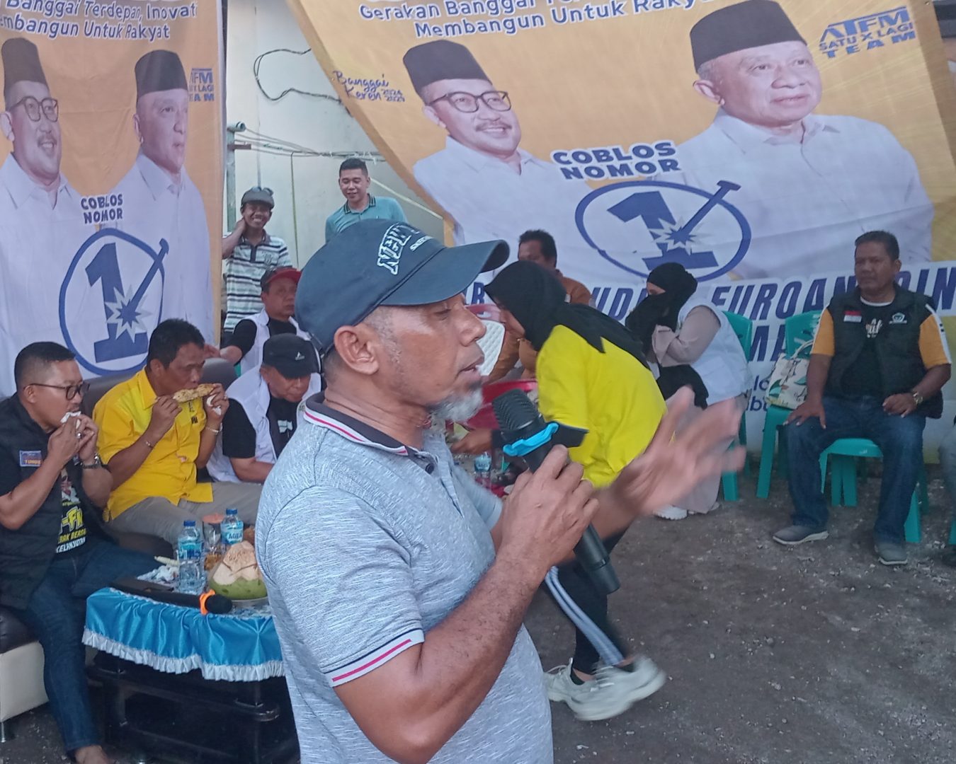 Haji Samiun Agi dan Hasman Balubi Tegaskan Semangat Kebhinekaan dalam Kampanye AT-FM di Kilo 8