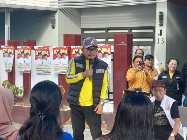 Cabup Banggai Amirudin kampanye di BTN Nusagriya Luwuk Utara, Minggu 17 November 2024