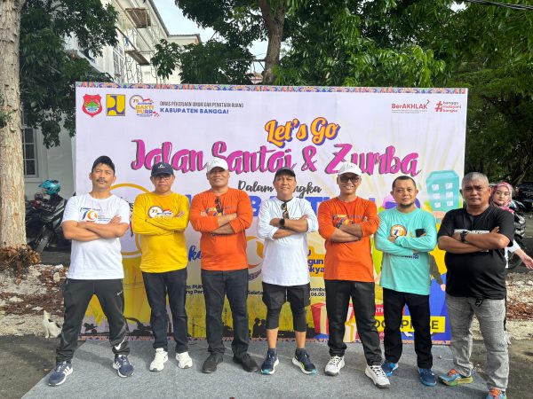 Dinas PUPR Kabupaten Banggai Gelar Jalan Sehat, Senam Zumba, dan Fun Games untuk Hari Bakti PU ke-79