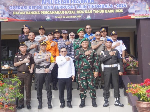 Bupati Banggai Hadiri Apel Gelar Pasukan Operasi Lilin Tinombala 2024