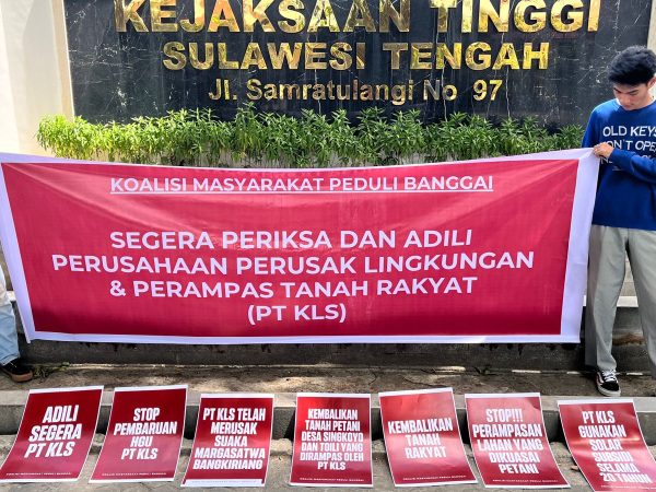 Koalisi Masyarakat Desak Kejati Sulteng Adili PT KLS atas Dugaan Perusakan Lingkungan dan Perampasan Lahan