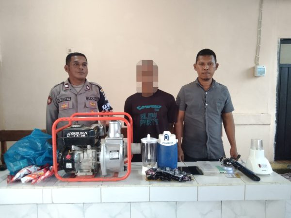 Polsek Toili Amankan Pelaku Pencurian yang Resahkan Warga