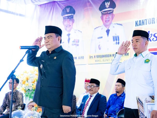 Pj. Sekda Banggai Pimpin Upacara HAB Ke-79 : “Umat Rukun Menuju Indonesia Emas”