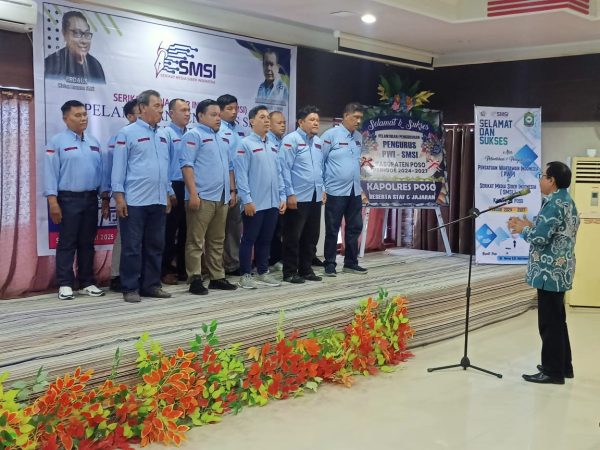 Pengukuhan SMSI Kabupaten Poso. | Foto : Istimewah