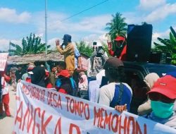 Teriak Soal PETI, Forum Kades dan Masyarakat Kecamatan Taopa dan Moutong Turun ke Jalan.