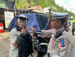 Polres Banggai Tegur 246 Pelanggar dalam Operasi Keselamatan Tinombala 2025
