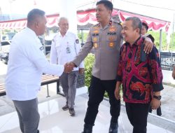 Santo Gotia Ucapkan Terima Kasih Atas  Kunjungan Wakapolda Sulteng di Kantor KPU Banggai