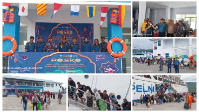Pemantauan Arus Balik KM Tilongkabila di Pelabuhan Luwuk Berjalan Aman dan Lancar
