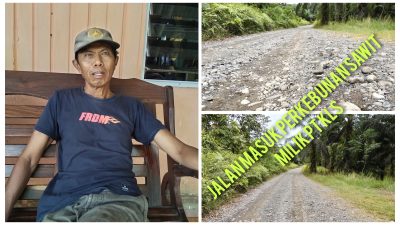 Warga Desa Bumi Harapan Desak PT KLS Perbaiki Jalan Rusak Ulah Truk Sawit