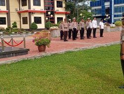 Kompol Sudirman Naik Pangkat, Wakapolres Banggai Pimpin Upacara Penghormatan