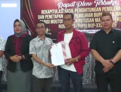 KPU Parimo Jelaskan 20 Lembar Surat Suara Tanpa Penanda PSU Telah di Gunakan