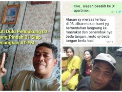 Jelang PSU 5 April 2025 Tim 01 AT-FM Mendapat Dukungan Penuh Dari Pendukung 03 di Desa Beringin Jaya