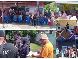 Antusiasme Tinggi Warnai PSU Simpang Raya di Desa Beringin Jaya, Warga Berdesakan Saat Pencoblosan