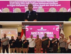 KPU Banggai Gelar Rapat Pleno Rekapitulasi PSU Pasca Putusan MK, Dihadiri Unsur Forkopimda