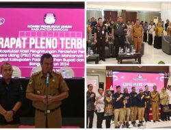 Sekda Banggai Moh Ramli Tongko Hadiri Rapat Pleno Terbuka Rekapitulasi PSU Pilkada 2025 Hotel Estrela