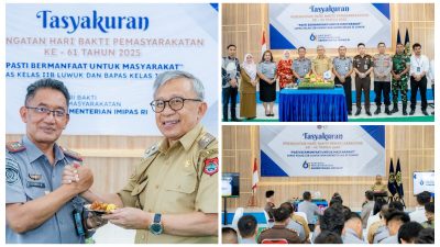 Wabup Banggai H. Furqanuddin Hadiri Tasyakuran Hari Bakti Pemasyarakatan ke-61 di Luwuk