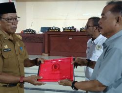 Wakili Pj Bupati, Asisten Perekonomian dan Pembangunan Terima Hasil Penelaan Pokir DPRD