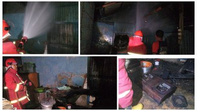 Kompor Meledak Akibat Pemilik Tertidur, Kebakaran Nyaris Telan Rumah di Simpong